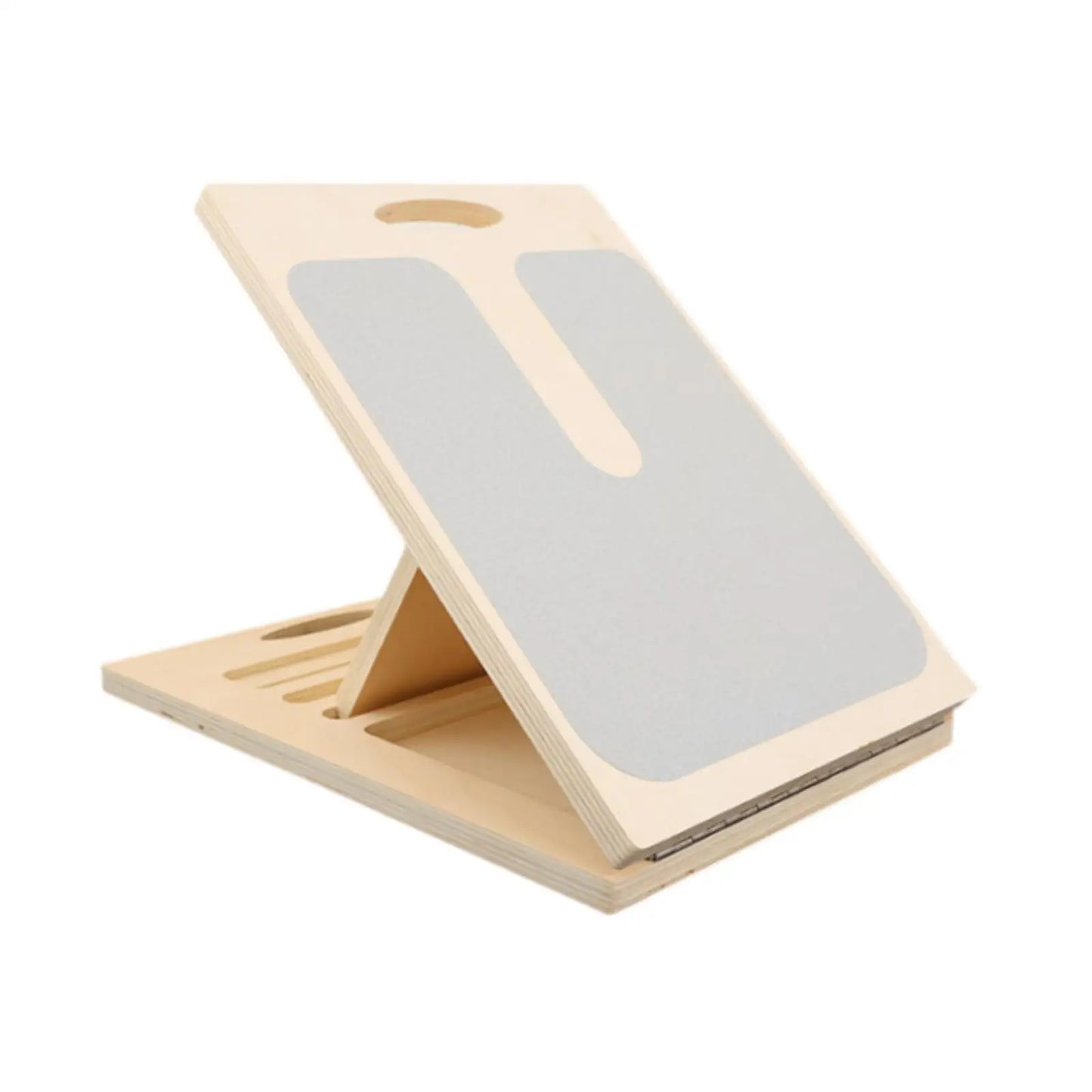 Slant Board Calf Stretcher Foldable Nonslip Wooden Portable Adjustable Leg Stretch for Home Gym Yoga Exercise Sports Workout