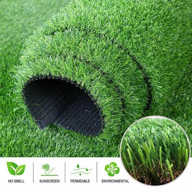 Artificial Turf Grass Carpet Simulation Interior Decoration Balcony Green Plant Mildewproof Washable Turf Outdoor Garden Decorat