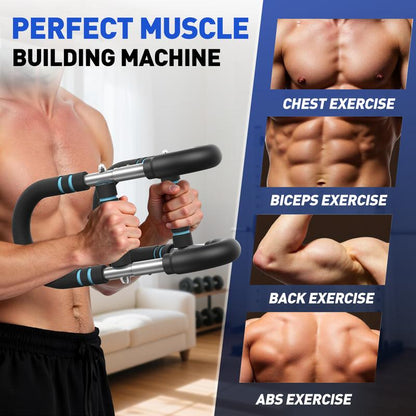 Flybird Arm Trainer Chest Workout Adjustable Spring Resistance Equipment, Strengthen Chest, Forearm & Grip Strengthener for Men, Detachable Portable Design for Home Gym & Outdoor